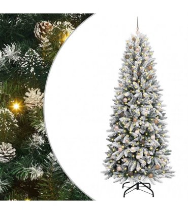 vidaXL Artificial Christmas Tree with Bauble 240 cm 300 LEDs