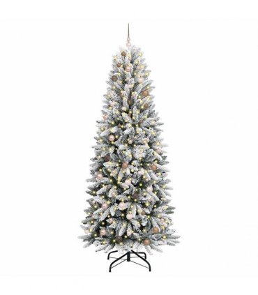 vidaXL Artificial Christmas Tree with Bauble 240 cm 300 LEDs