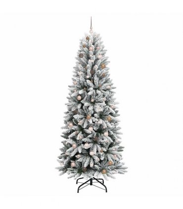 vidaXL Artificial Christmas Tree with Bauble 240 cm 300 LEDs