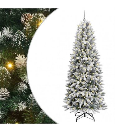 vidaXL Artificial Christmas Tree with Bauble 240 cm 300 LEDs