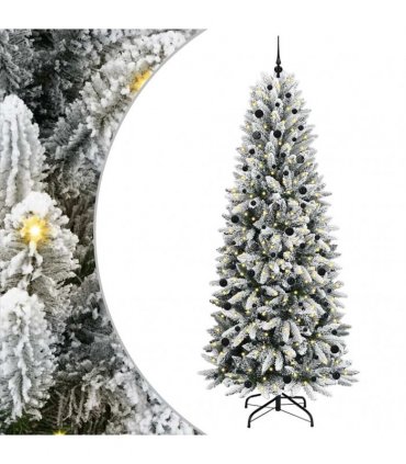 vidaXL Artificial Christmas Tree with Bauble 240 cm 300 LEDs