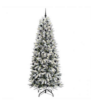 vidaXL Artificial Christmas Tree with Bauble 240 cm 300 LEDs