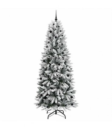 vidaXL Artificial Christmas Tree with Bauble 240 cm 300 LEDs