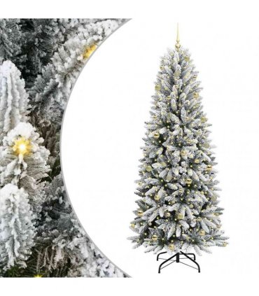 vidaXL Artificial Christmas Tree with Bauble 240 cm 300 LEDs