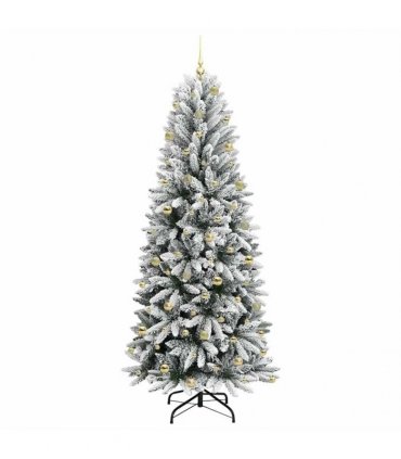 vidaXL Artificial Christmas Tree with Bauble 240 cm 300 LEDs