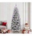 vidaXL Artificial Christmas Tree with Bauble 240 cm 300 LEDs
