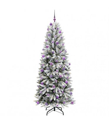 vidaXL Artificial Christmas Tree with Bauble 240 cm 300 LEDs
