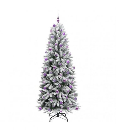 vidaXL Artificial Christmas Tree with Bauble 240 cm 300 LEDs