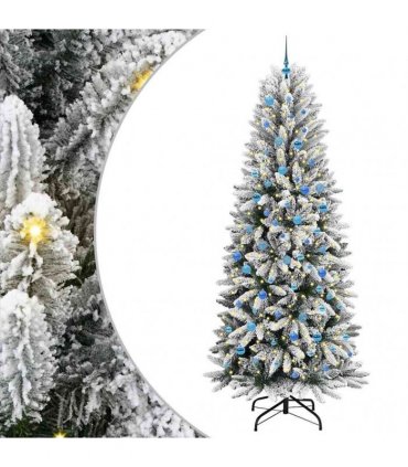 vidaXL Artificial Christmas Tree with Bauble 240 cm 300 LEDs