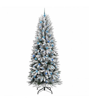vidaXL Artificial Christmas Tree with Bauble 240 cm 300 LEDs