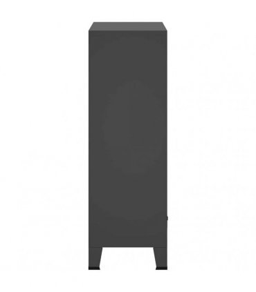 vidaXL Industrial Wardrobe Anthracite 67x35x107 cm Steel