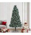 vidaXL Artificial Pre-lit Christmas Tree with Ball Set Green 240 cm