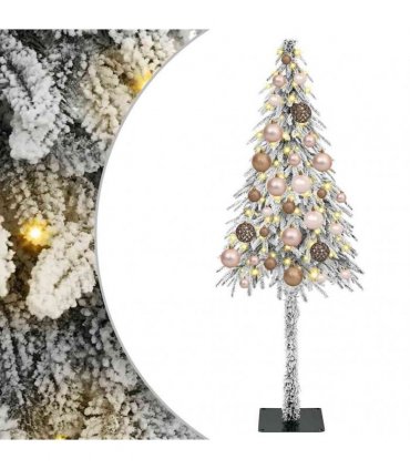 vidaXL Christmas Tree with 150 LEDs White 120 cm PE and Steel