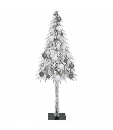 vidaXL Christmas Tree with 150 LEDs White 120 cm PE and Steel