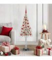 vidaXL Christmas Tree White 120 cm PE and Steel