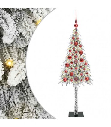 vidaXL Christmas Tree White 120 cm PE and Steel