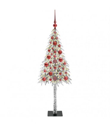 vidaXL Christmas Tree White 120 cm PE and Steel
