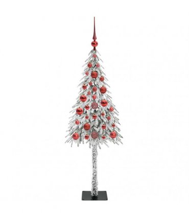 vidaXL Christmas Tree White 120 cm PE and Steel