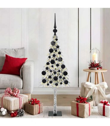 vidaXL Christmas Tree White 120 cm PE and Steel