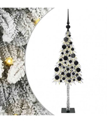 vidaXL Christmas Tree White 120 cm PE and Steel