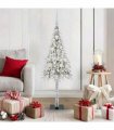 vidaXL Christmas Tree White 120 cm PE and Steel