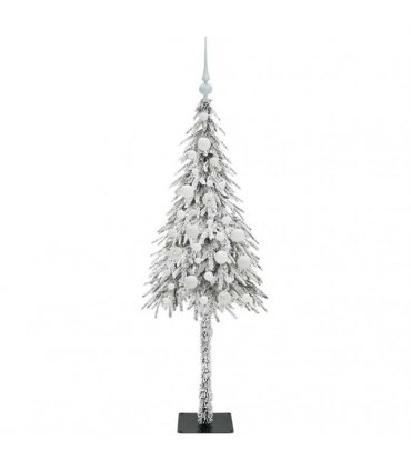 vidaXL Christmas Tree White 120 cm PE and Steel