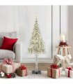 vidaXL Christmas Tree White 120 cm PE and Steel