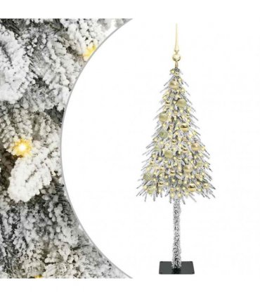 vidaXL Christmas Tree White 120 cm PE and Steel