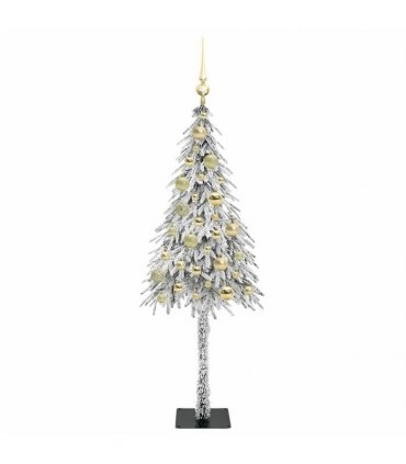 vidaXL Christmas Tree White 120 cm PE and Steel