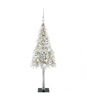 vidaXL Christmas Tree White 120 cm PE and Steel
