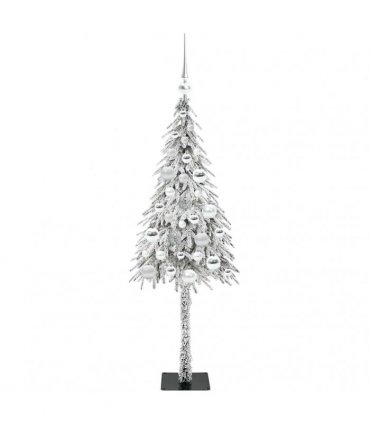 vidaXL Christmas Tree White 120 cm PE and Steel