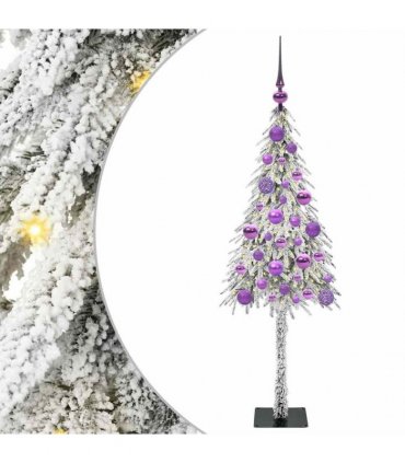 vidaXL Christmas Tree White 120 cm PE and Steel