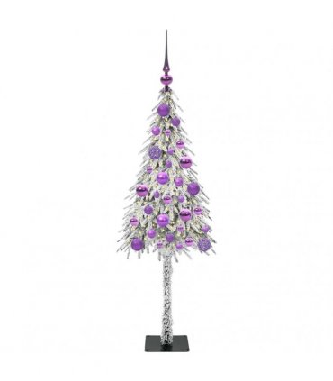 vidaXL Christmas Tree White 120 cm PE and Steel