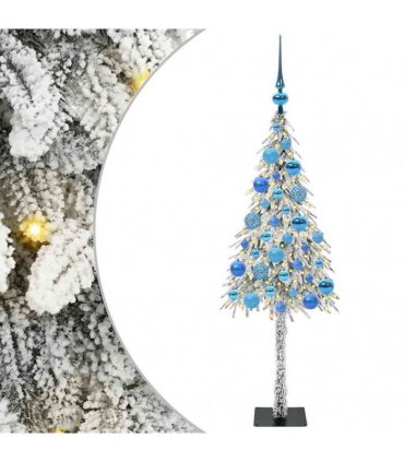 vidaXL Christmas Tree White 120 cm PE and Steel