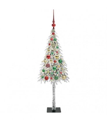 vidaXL Christmas Tree White 120 cm PE and Steel