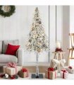 vidaXL Christmas Tree with 150 LEDs White 150 cm PE and Steel