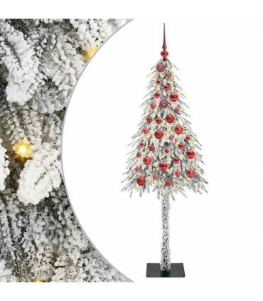 vidaXL Christmas Tree White 150 cm PE and Steel