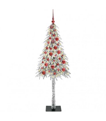 vidaXL Christmas Tree White 150 cm PE and Steel