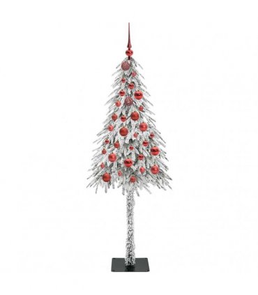 vidaXL Christmas Tree White 150 cm PE and Steel