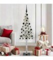 vidaXL Christmas Tree White 150 cm PE and Steel
