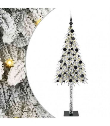 vidaXL Christmas Tree White 150 cm PE and Steel