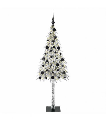 vidaXL Christmas Tree White 150 cm PE and Steel