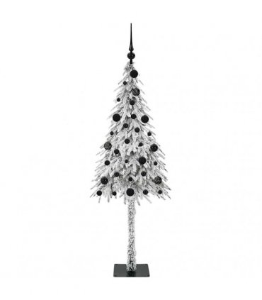 vidaXL Christmas Tree White 150 cm PE and Steel