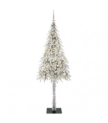 vidaXL Christmas Tree White 150 cm PE and Steel