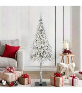 vidaXL Christmas Tree White 150 cm PE and Steel