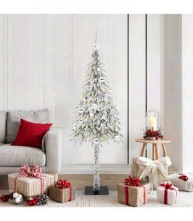vidaXL Christmas Tree White 150 cm PE and Steel