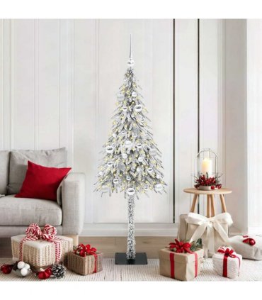 vidaXL Christmas Tree White 150 cm PE and Steel
