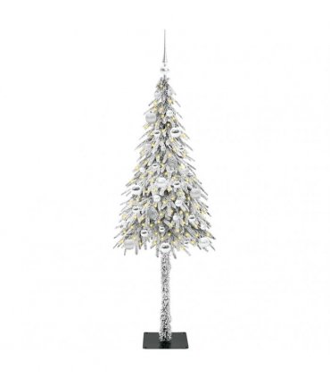 vidaXL Christmas Tree White 150 cm PE and Steel