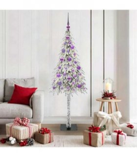 vidaXL Christmas Tree White 150 cm PE and Steel