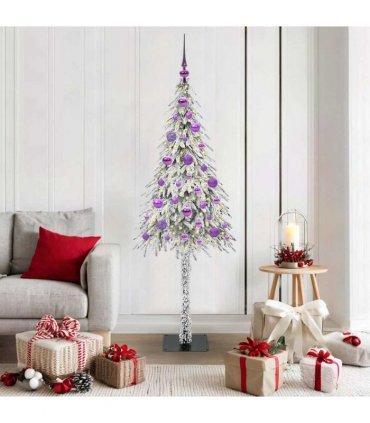vidaXL Christmas Tree White 150 cm PE and Steel